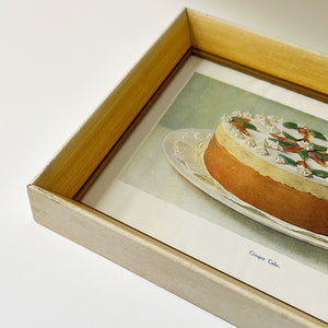 Ginger Cake Original Lithograph in Vintage Frame
