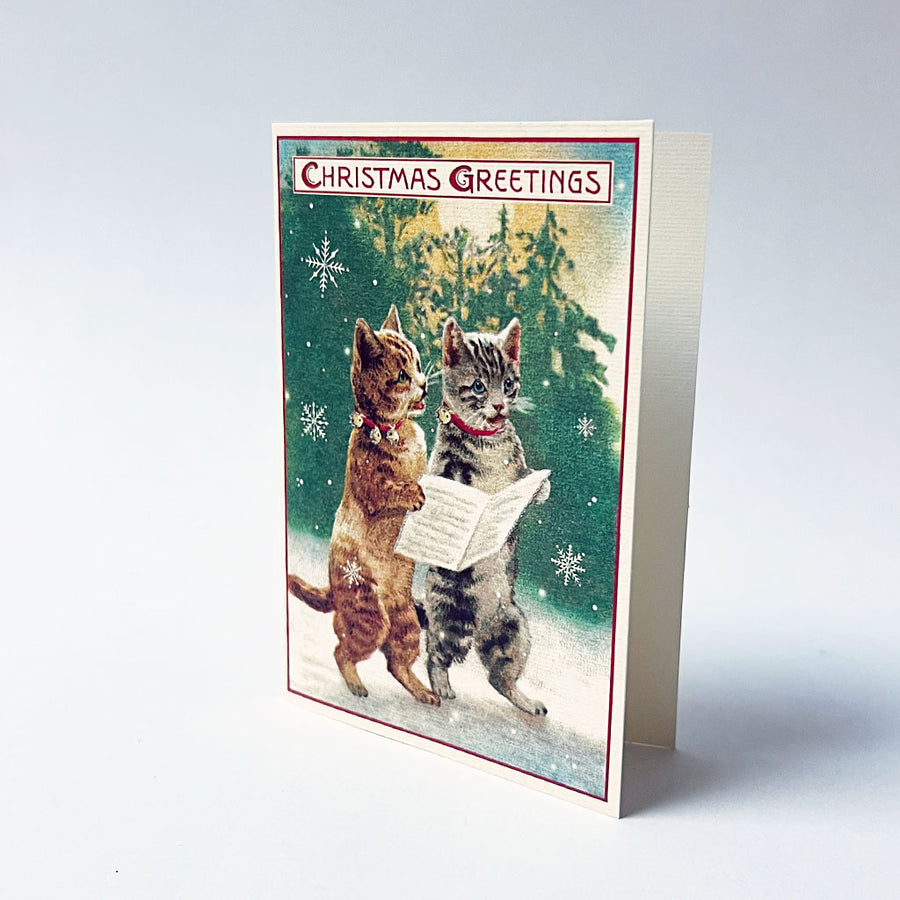 Holiday Notecard Set: Caroling Cats