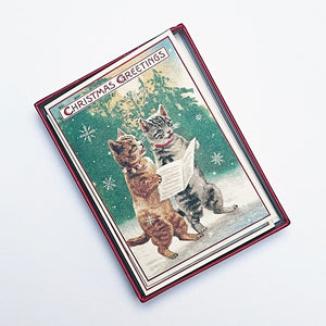 Holiday Notecard Set: Caroling Cats