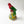 Vintage Chalkware Red & Green Bird