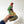 Vintage Chalkware Red & Green Bird