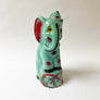 Vintage Chalkware Blue Elephant in a Hat