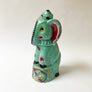 Vintage Chalkware Blue Elephant in a Hat