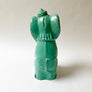 Vintage Chalkware Blue Elephant in a Hat