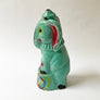 Vintage Chalkware Blue Elephant in a Hat