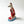 Vintage Chalkware Seated Dog on a Blue Base