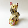 Vintage Chalkware Dog with a Ball
