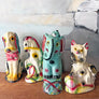 Vintage Chalkware Dog with a Ball