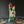 Vintage Chalkware Dog and Lamp Post