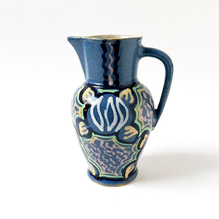 Vintage Hand Decorated Ceramic Pitcher