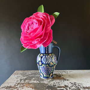 Vintage Hand Decorated Ceramic Pitcher