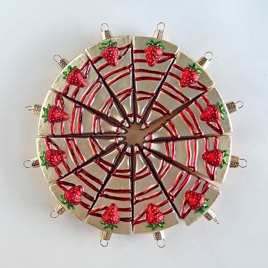 New York City Cheesecake Glass Ornament