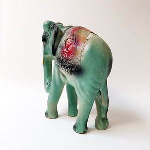 Vintage Chalkware Elephant Figurine