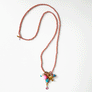 Collage Necklace: Blush Pink with Elephant Charm (S26F)