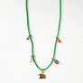 Collage Necklace: Light Green with Dachshund Charm (S26N)