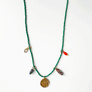 Collage Necklace: Dark Green with First Place Diving Charm (S26P)