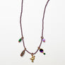 Collage Necklace: Lavender with Dove (JU2)