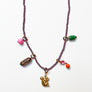 Collage Necklace: Lavender with Squirrel (JU8)