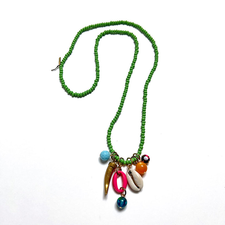 Festival Necklace: Green (3H)