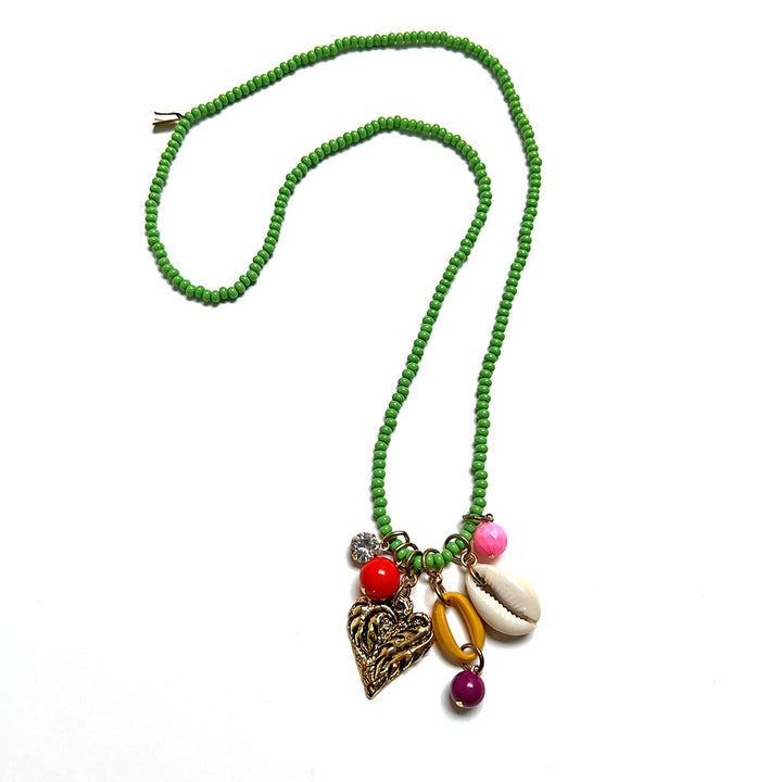 Festival Necklace: Green (3K)