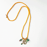 Collage Necklace: Marigold with Horseshoe Charm (S26U)