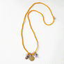 Collage Necklace: Marigold with Roman Coin Charm (S26V)