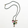 Collage Necklace: Green & Brown (O2512)
