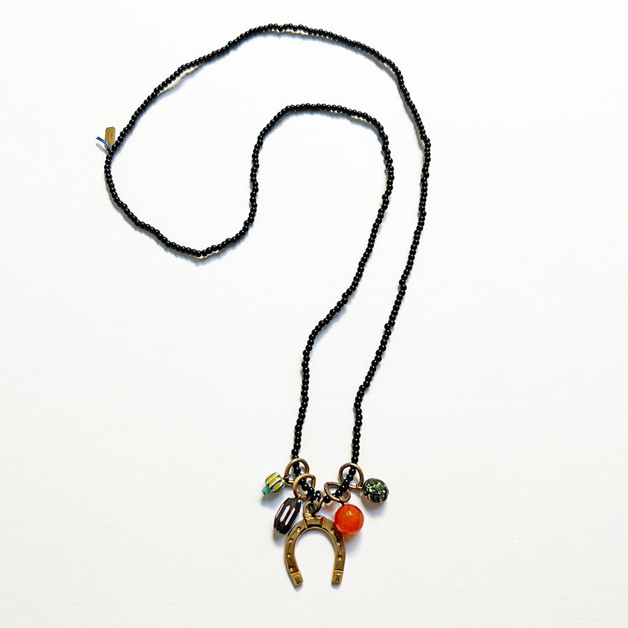 Collage Necklace: Black (O2517)
