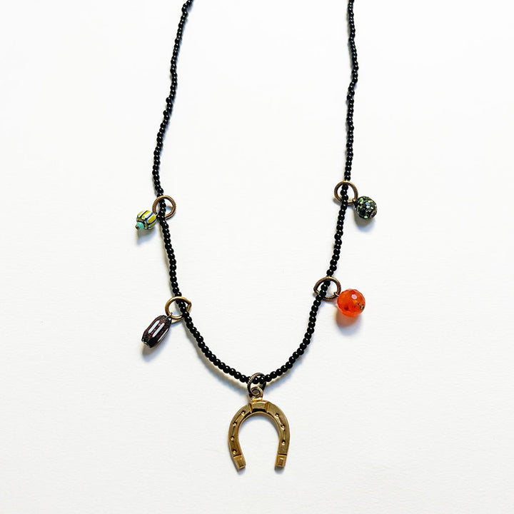 Collage Necklace: Black (O2517)
