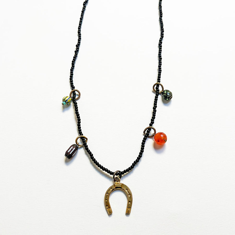 Collage Necklace: Black (O2517)