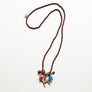 Collage Necklace: Brown (O2521)