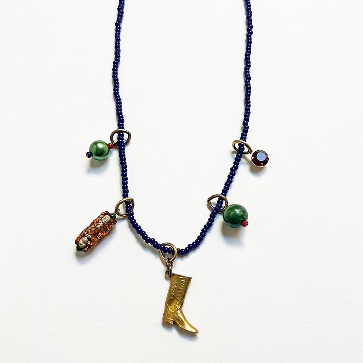 Collage Necklace: Black (O2522)