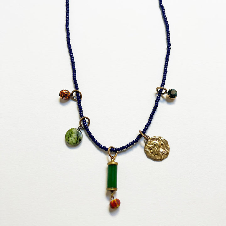 Collage Necklace: Black (O2525)