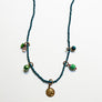 Collage Necklace: Green & Blue (O252)