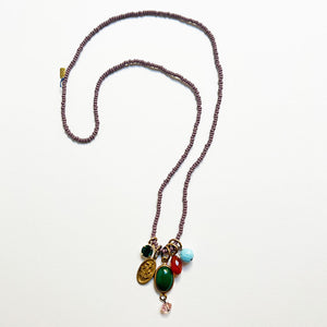 Collage Necklace: Lavender (O253)