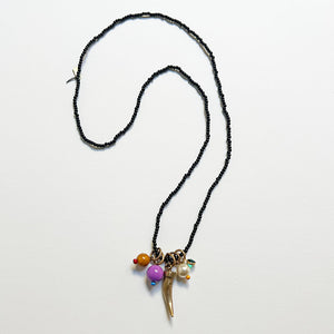 Collage Necklace: Black (O254)