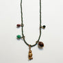 Collage Necklace: Green & Brown (O258)