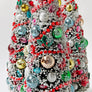 Deluxe Holiday Bristle Tree with Garland: Large