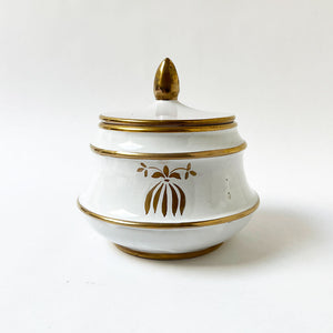 Vintage Ceramic Vessel with Lid Made in Italy