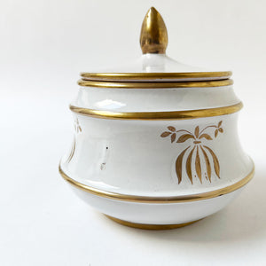 Vintage Ceramic Vessel with Lid Made in Italy