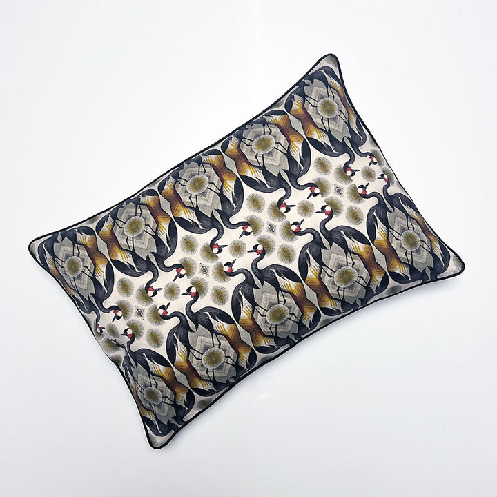 PATCH NYC Wildlife Crested Cranes Decorative Pillow