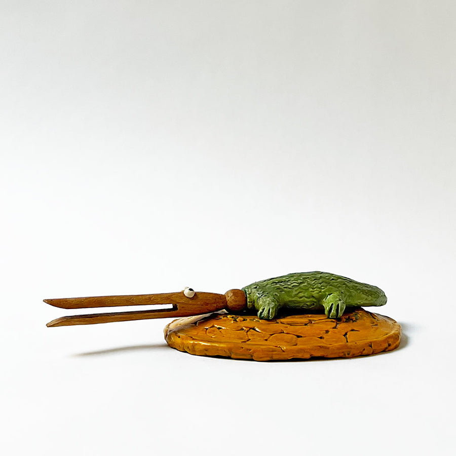 Ken Goldstrom Crocodile Sculpture