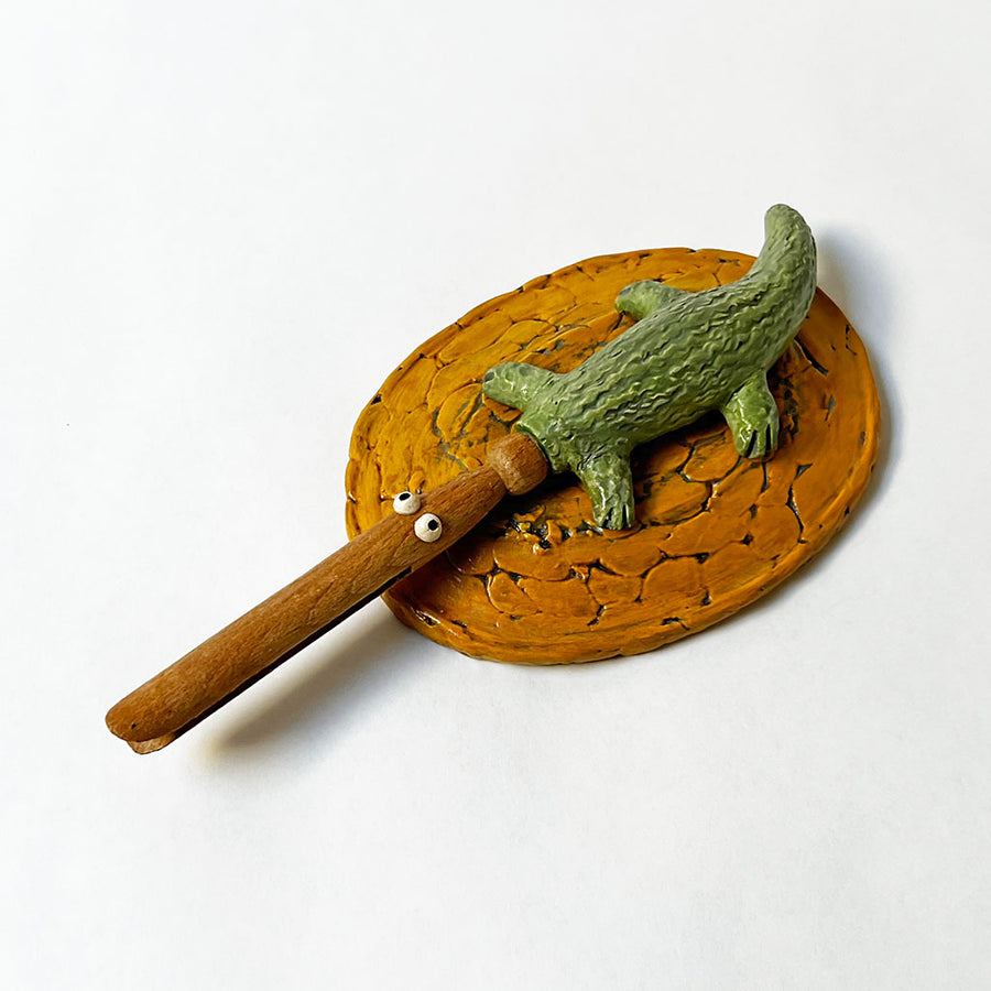 Ken Goldstrom Crocodile Sculpture