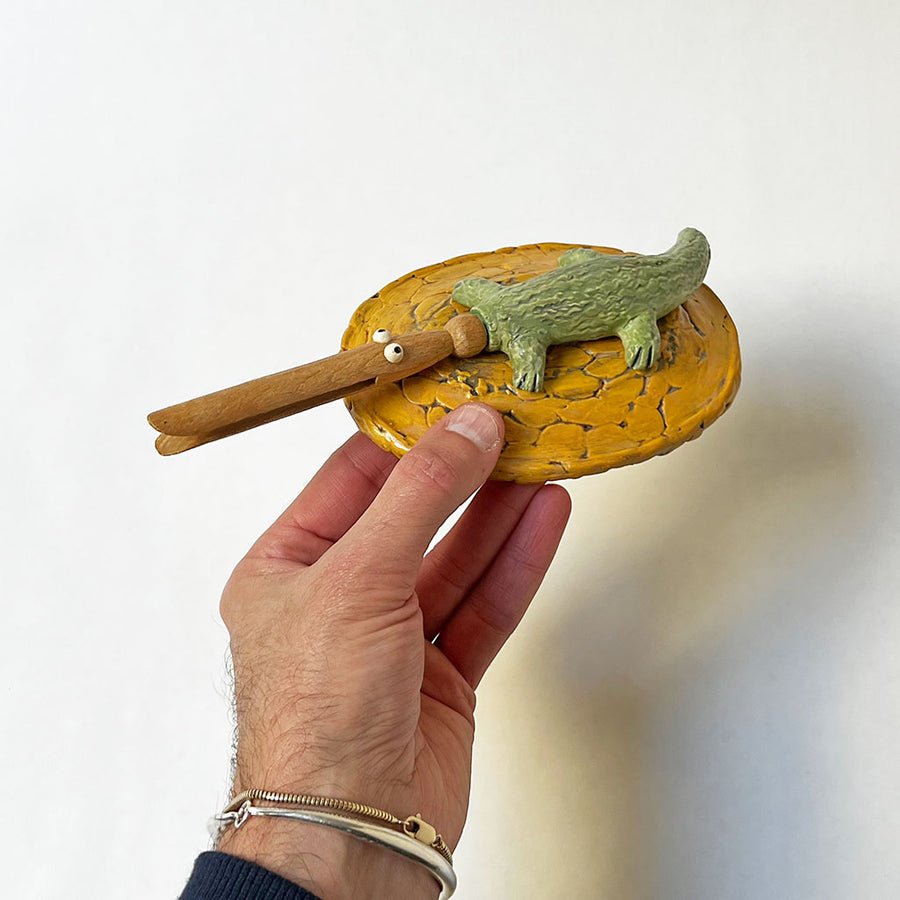 Ken Goldstrom Crocodile Sculpture