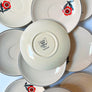Vintage Mayfair Art Deco Floral Ceramic Cups & Saucers by Leigh Potters Made in the USA (set of 20)