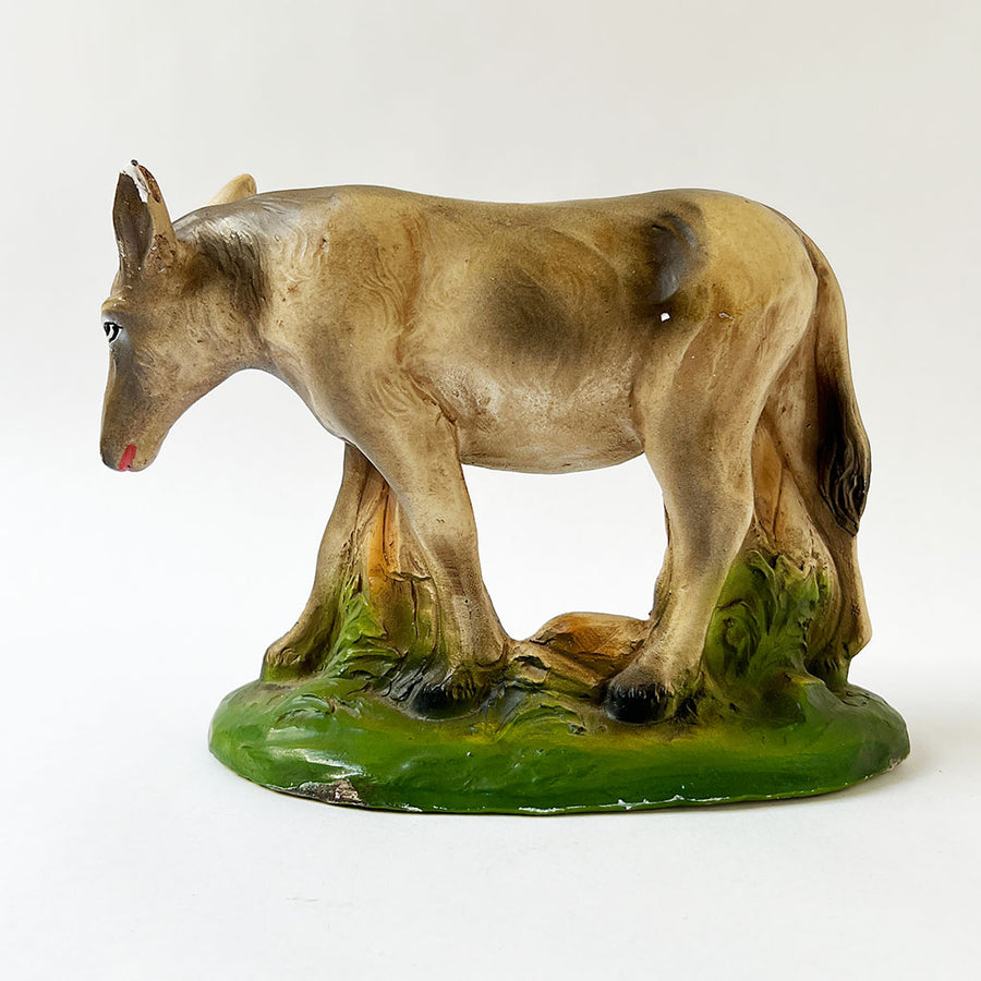 Vintage Chalkware Droopy Donkey Figurine