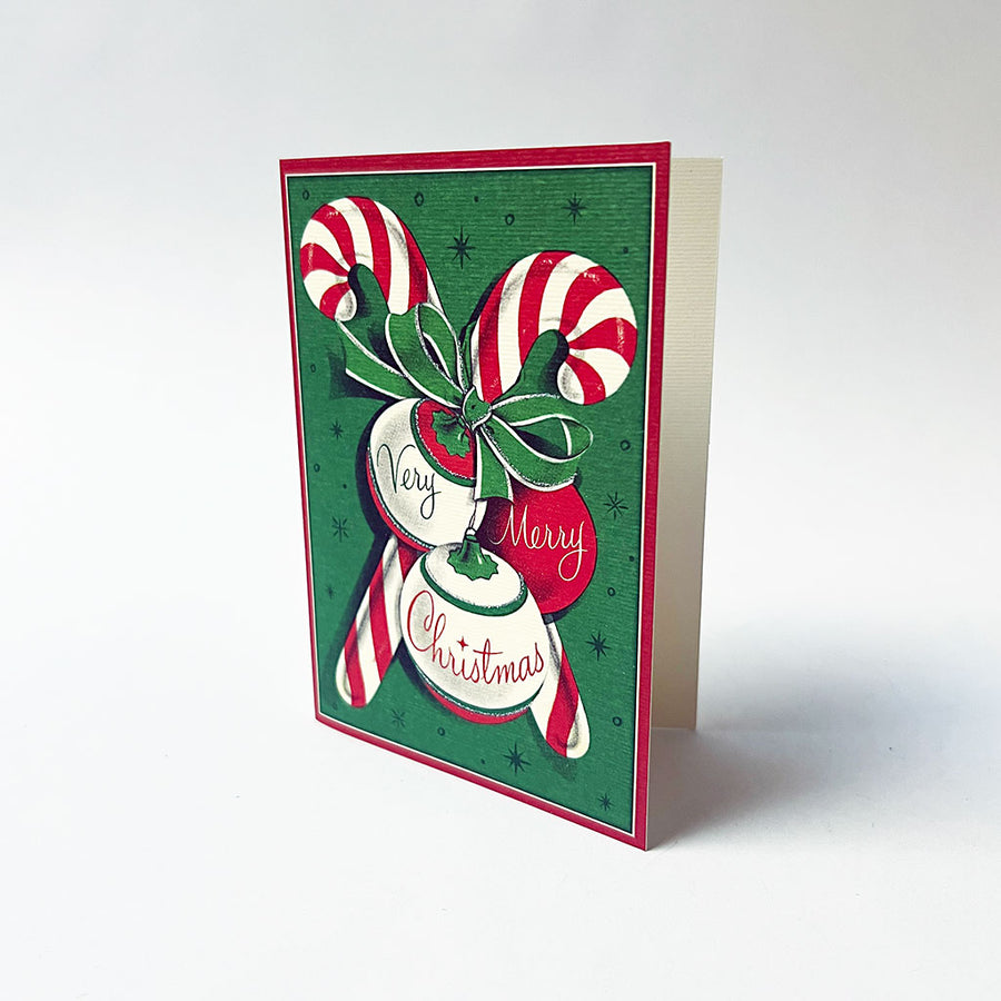 Holiday Notecard Set: Double Candy Cane