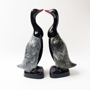 Vintage Duck Figural Butler Brushes and Stands (set of 2)