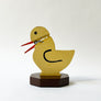 Vintage Handmade Wood Duck Memo Holder