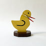Vintage Handmade Wood Duck Memo Holder